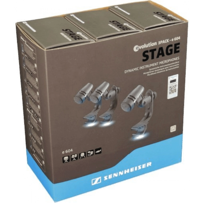 Sennheiser e604 3 Pack kit 3 microfoni per batteria