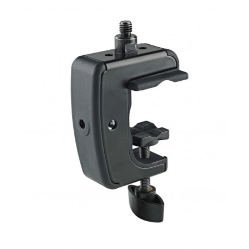 K&M 23723 Morsetto universale da tavolo "nero 3/8"" Clamp