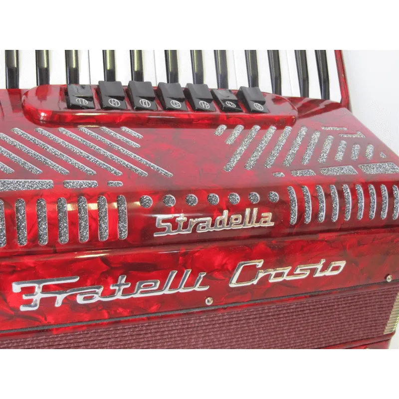 Fisarmonica Crosio 80 bassi 7+2 Rossa 37 tasti