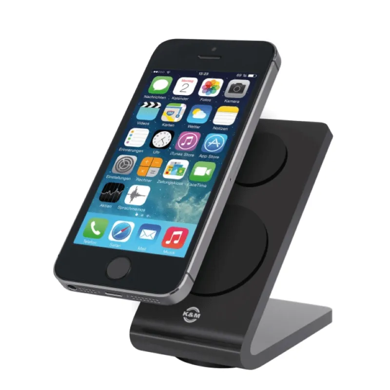K&M Supporto per smartphone nero