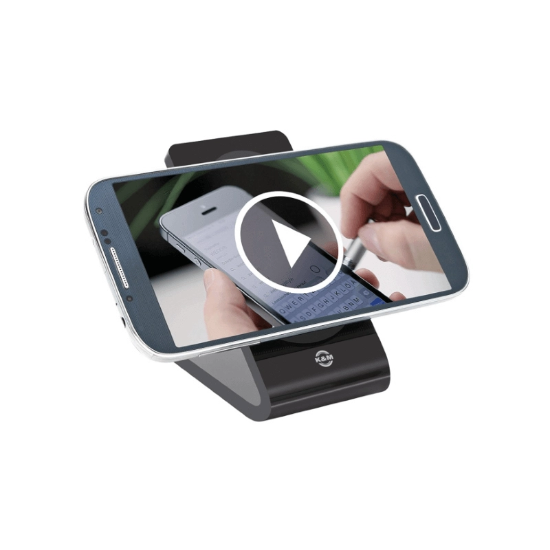 K&M Supporto per smartphone nero
