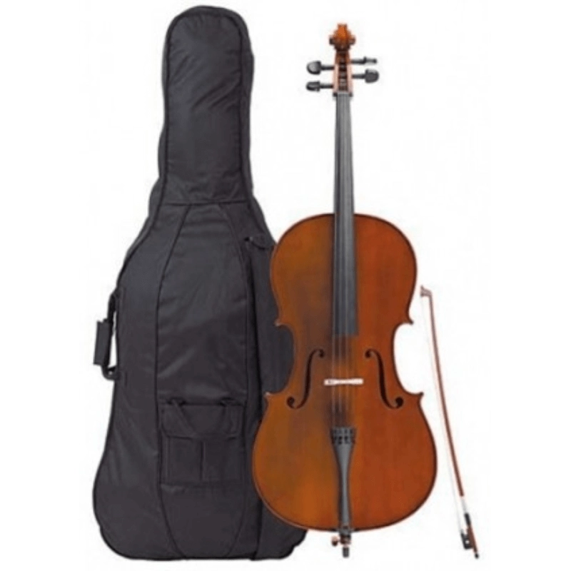 Bruck Cello ½ C003S Massello completo di aeco e borsa