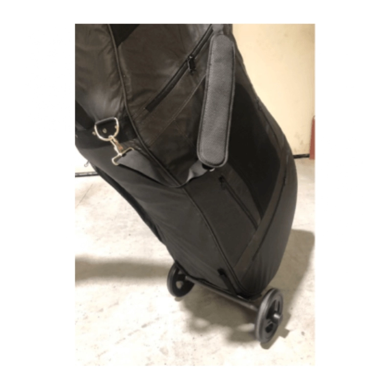 Borsa imbottita 30 mm per c/basso 4/4 con ruote grandi staccabili