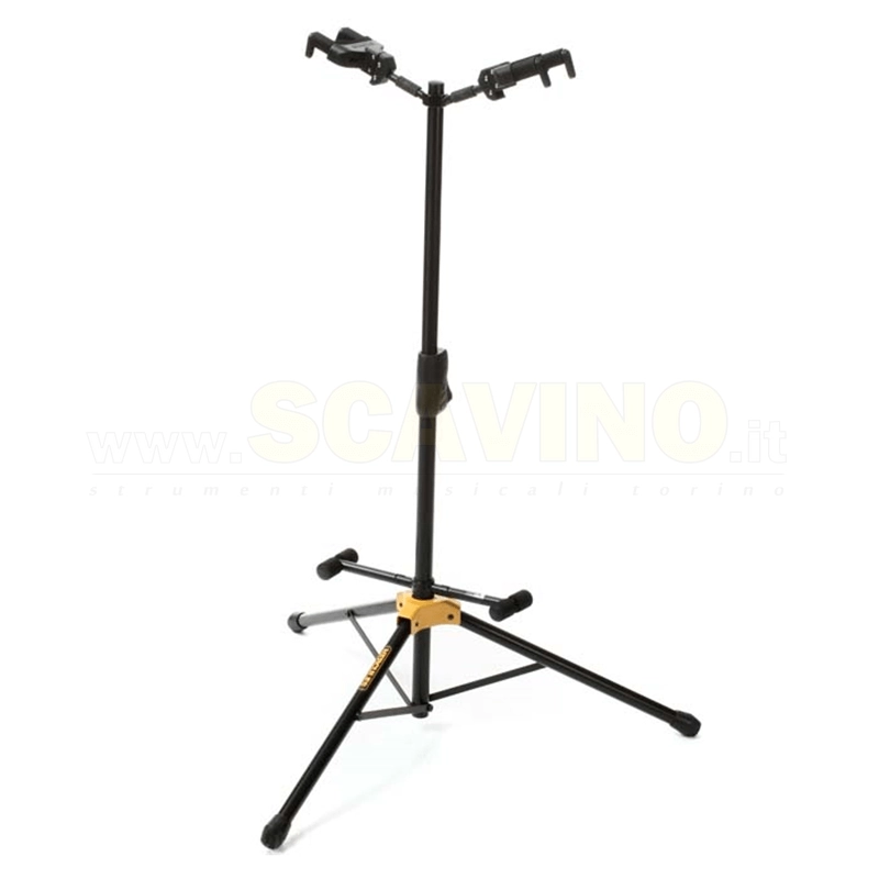 Hercules GS422B Supporto per Due Chitarre Nero