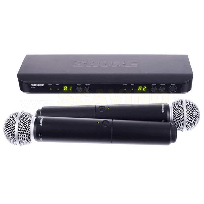 Shure BLX288ESM58 Radiomicrofono doppio capsula SM58