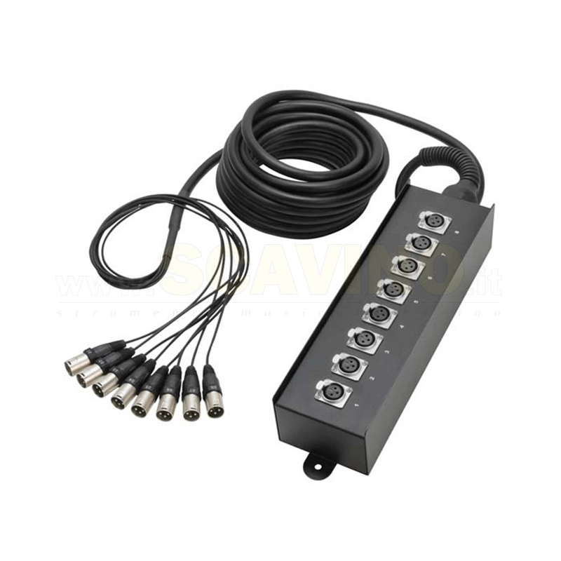 ADAM HALL K8C10 Stage Box 8 canali 10 Metri