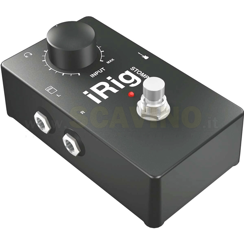 IK Multimedia iRig STOMP Interfaccia audio chitarra/basso per dispositivi iOS
