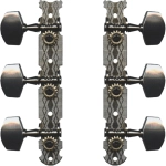 Yellow Parts EZ1761N Meccaniche Chitarra Acustica 1+1 Ottone Cromato 2 Pcs