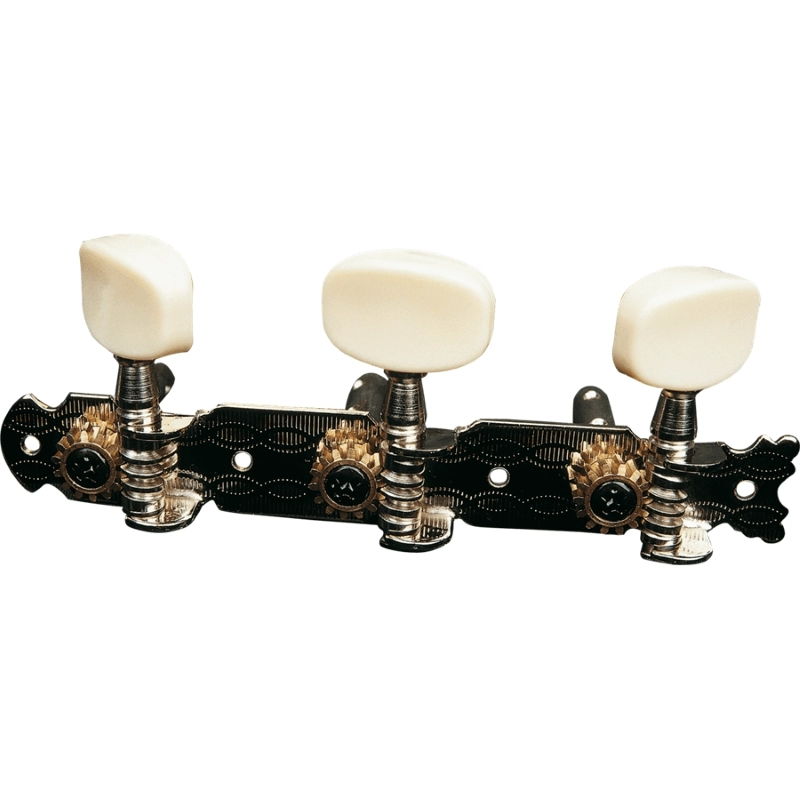 Yellow Parts EZ1768N Meccaniche Chitarra Acustica 1+1 Ottone Cromato 2 Pcs