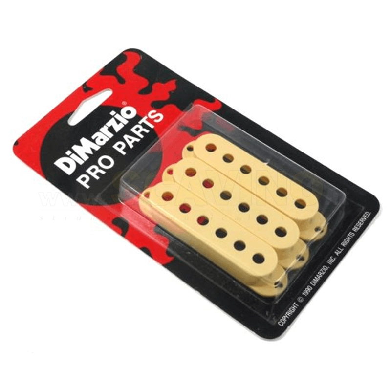 DiMarzio DM2000 - cover per single coil - set 3 pezzi - crema