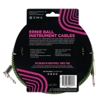 Ernie Ball 6077 Cavo Braided Black/Green 3,05 m