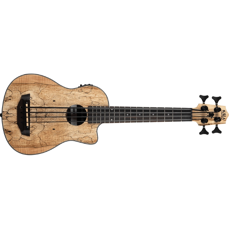 Kala UBASS-SP-MAPL-FS - U-BASS Spalted Maple elettrificato - c/borsa
