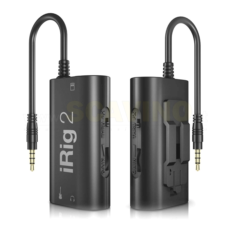 IK Multimedia iRig 2 Interfaccia audio per chitarra/basso - sistemi Android, iOS e MAC