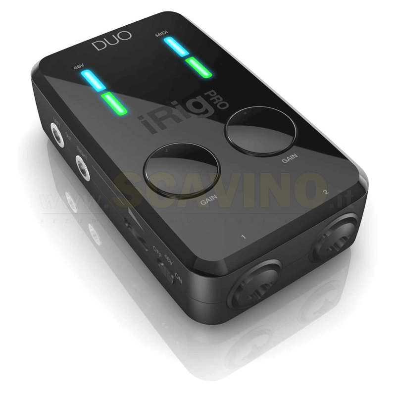 IK Multimedia iRig PRO Duo Interfaccia audio per Android, iOS, PC e MAC