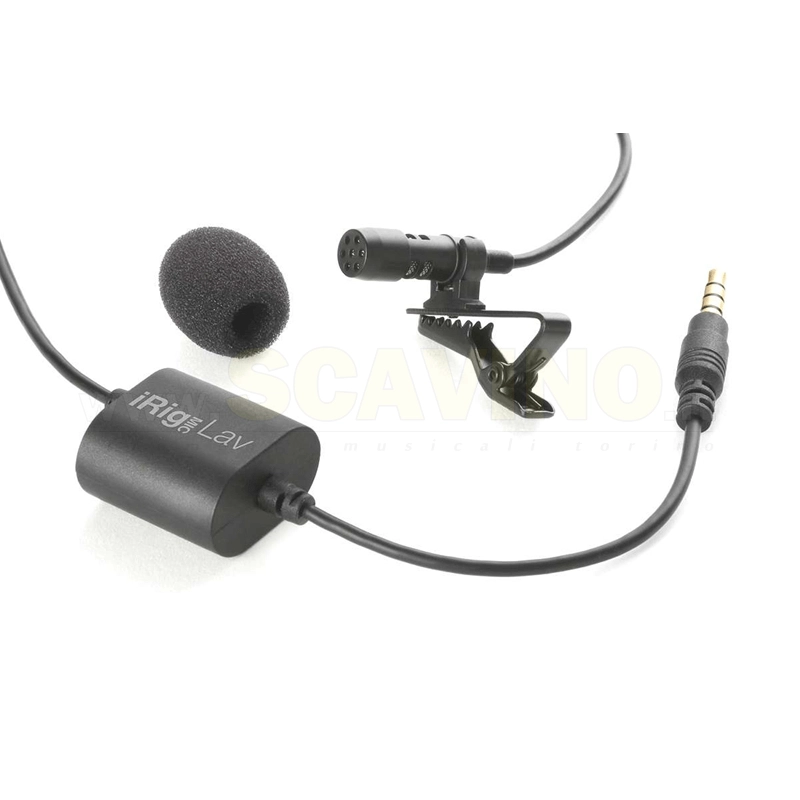 IK Multimedia iRig Mic Lav - Microfono lavalier per sistemi Android, iOS e MAC