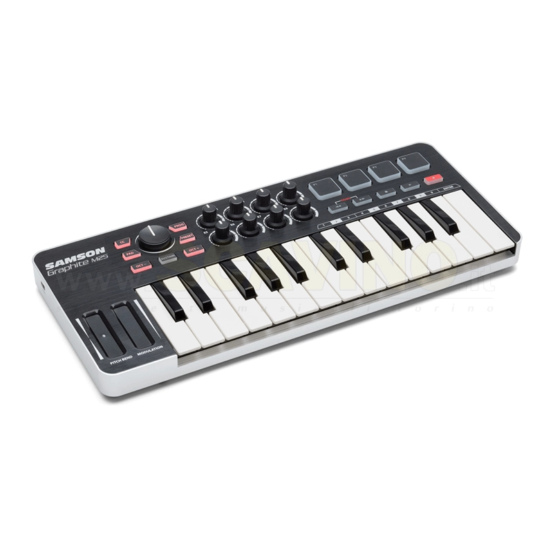 Samson GRAPHITE M25 - Mini MIDI Controller USB