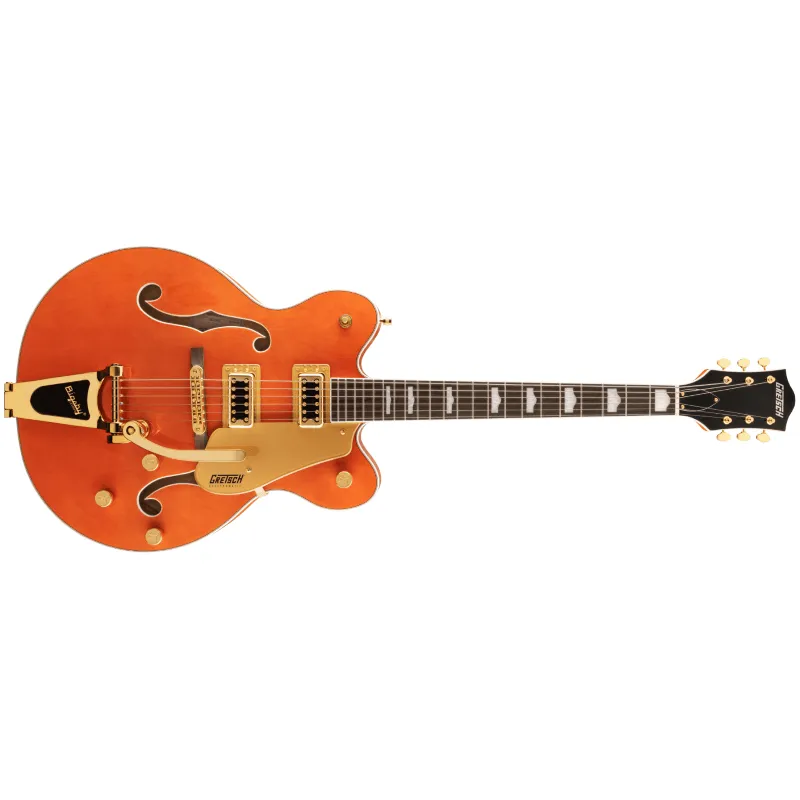 Gretsch G5422TG Electromatic® Classic Hollow Body Double-Cut with Bigsby® and Gold Hardware, Orange Stain
