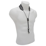 BG S20SH Collarino in Pelle per Sax Alto, Tenore e Soprano Nero