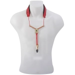 BG S29YMSH Zen Collarino in Pelle con Distanziatore per Sax Alto, Tenore e Soprano colore Rosso