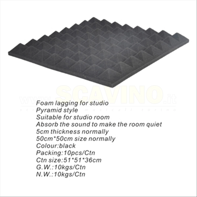 APEXTONE FL02BK PANNELLO ISOLANTE 50x50x6