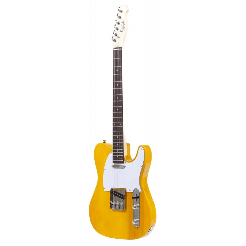 DE SALVO EGTLY Chitarra Elettrica Tele colore Sunburst, Red, Yellow Butterscotch Mythos