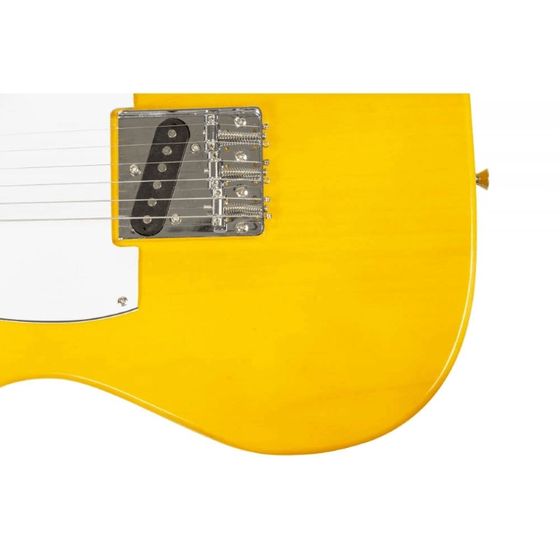 DE SALVO EGTLY Chitarra Elettrica Tele colore Sunburst, Red, Yellow Butterscotch Mythos