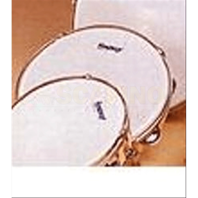 Honsuy 4120 Tamburello cm.25 pelle sintetica, 7 paia piattini