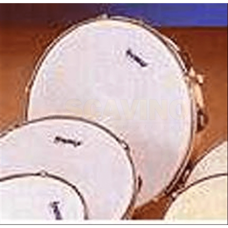 Honsuy 4130 Tamburello cm.30 pelle sintetica, 8 paia piattini