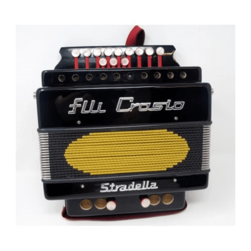 CROSIO FISARMONICA DIATONICA LEGNO 2 BASSI 12 TASTI - organetto