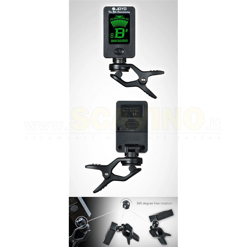 Joyo JT 01 Accordatore Cromatico per Chitarra