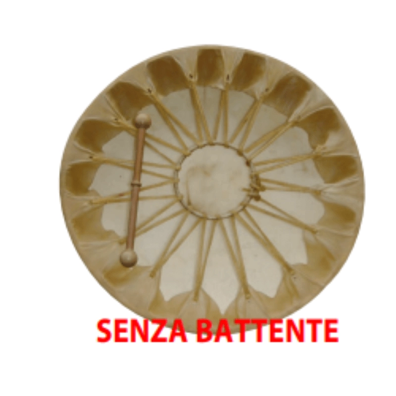 TAMBURO Sciamano, Pelle naturale, senza battente cm.45 - 18"