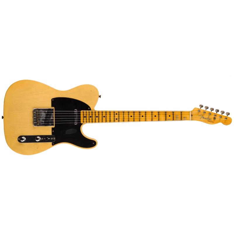 Fender Custom Shop '52 Telecaster® Journeyman Relic®, Maple Neck, Aged Nocaster® Blonde 9235001556