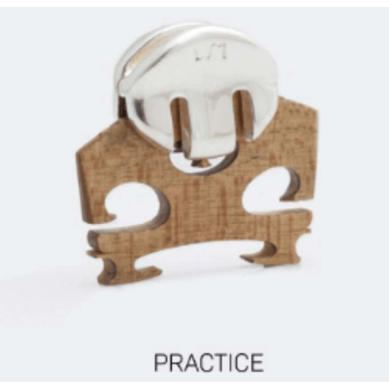 WMutes ESPM Sordina Violino/Viola Practice Silver Satino