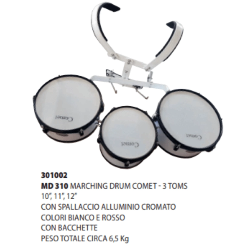 Tom da Parata FLT-QP 10"-12"-13" con spallaccio