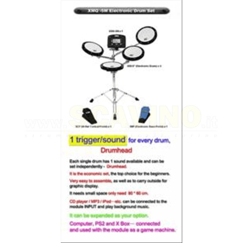 XM Q-5M BATTERIA ELETTRONICA