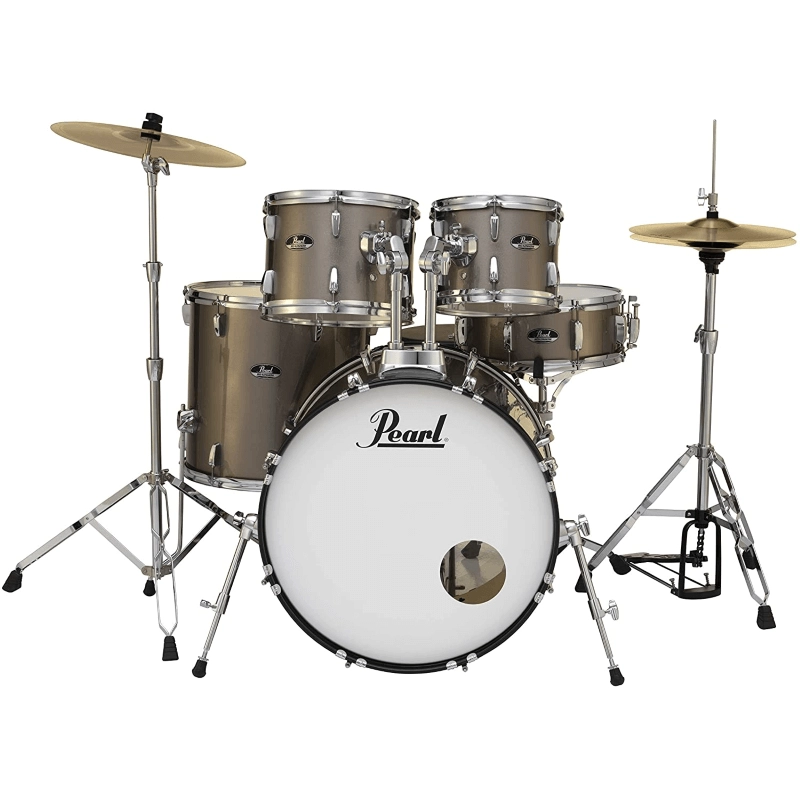 PEARL RS525SC/C707 Batteria 22 10 12 16 14 Roadshow Bronze Metallic con Hardware e Piatti Sabian 16 14