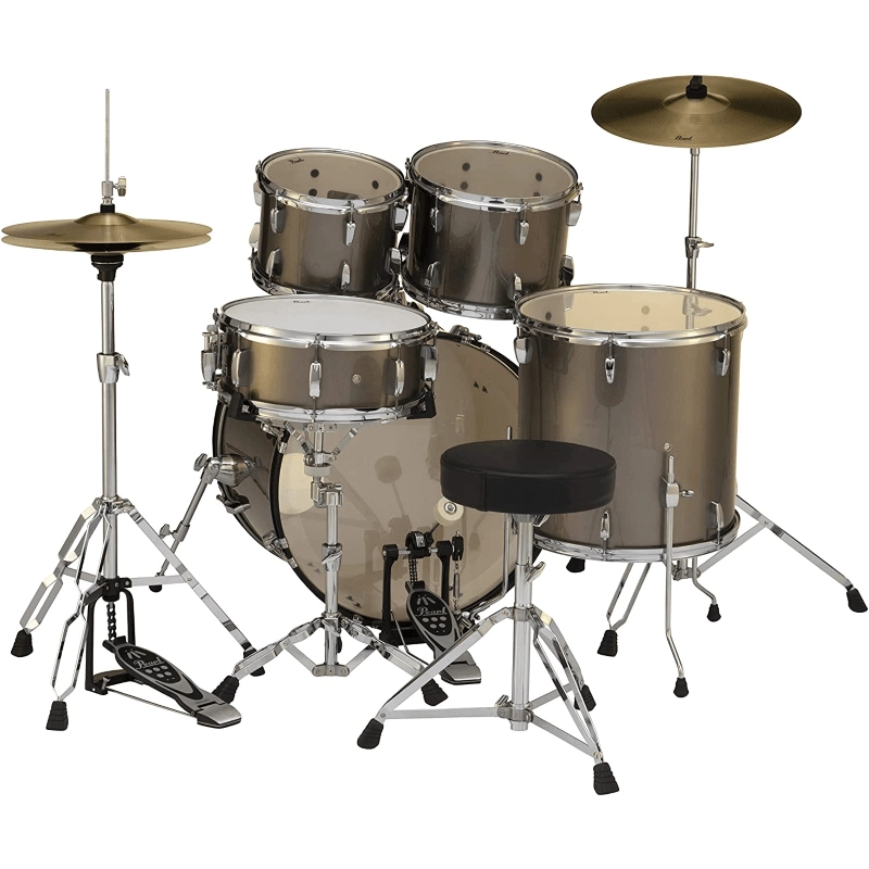 PEARL RS525SC/C707 Batteria 22 10 12 16 14 Roadshow Bronze Metallic con Hardware e Piatti Sabian 16 14