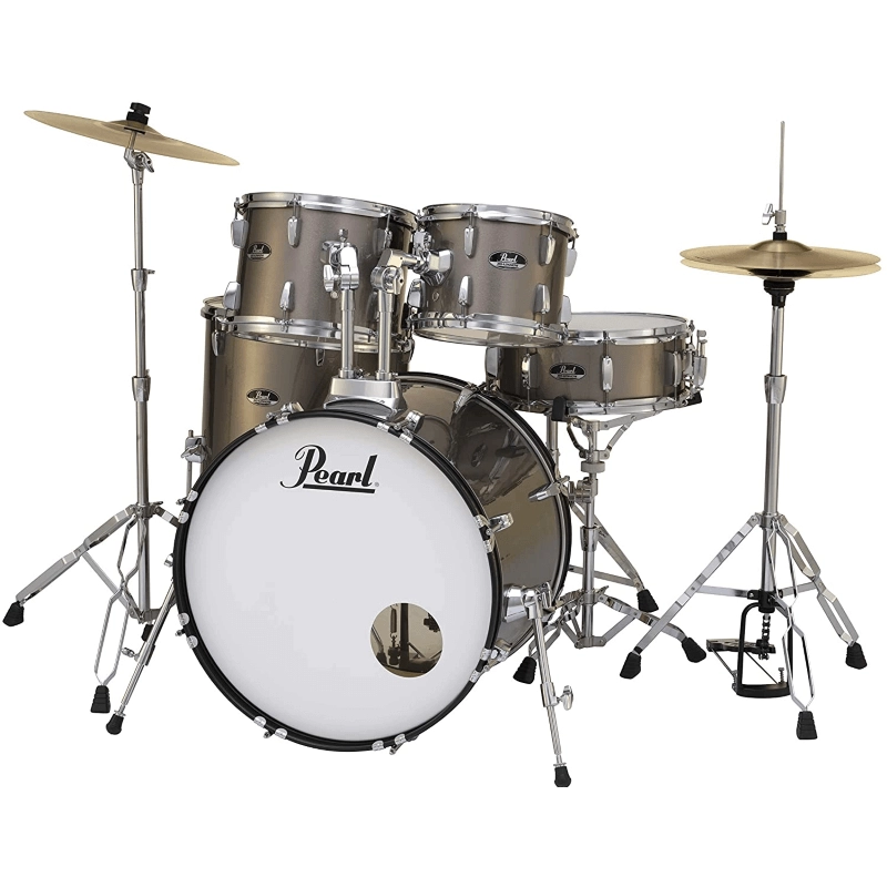 PEARL RS525SC/C707 Batteria 22 10 12 16 14 Roadshow Bronze Metallic con Hardware e Piatti Sabian 16 14