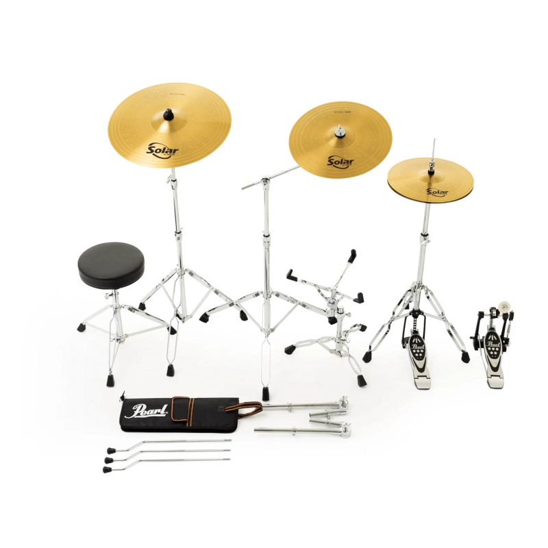 PEARL RS525SBC/C707 Batteria 22 10 12 16 14 Roadshow Bronze Metallic con Hardware e Piatti Sabian 20 16 14