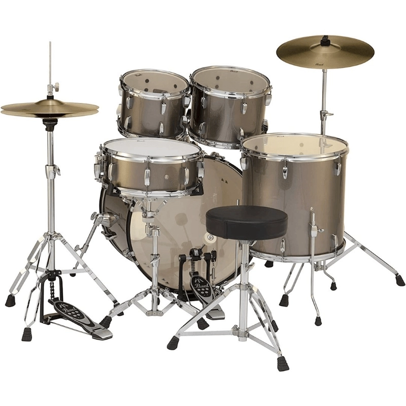 PEARL RS505C/C707 Batteria 20 10 12 14 14 Roadshow Bronze Metallic con Hardware e Piatti Sabian 16 14