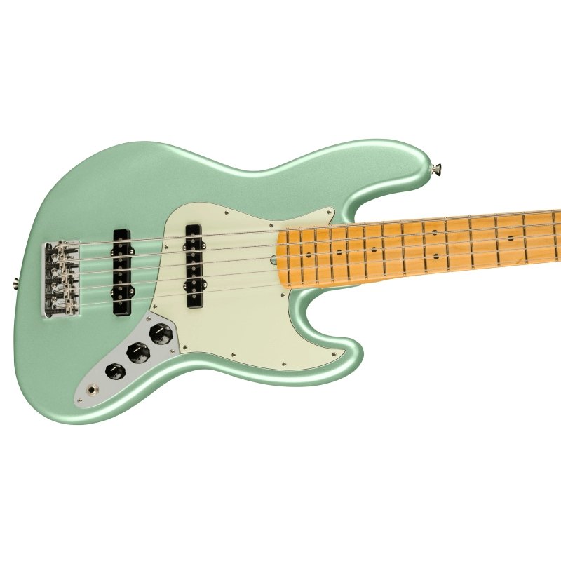 Fender American Professional II Jazz Bass® V Maple Fingerboard, Mystic Surf Green 0193992718