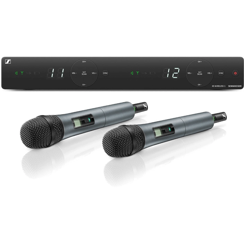 Sennheiser XSW1 825 B Dual Vocal Set Wireless radiomicrofono doppio Palmare, 614MHz-638MHz Banda B