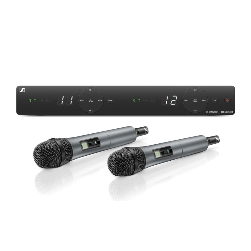 Sennheiser XSW1 825 E Dual Vocal Set Wireless radiomicrofono doppio Palmare, 863MHz-865MHz banda E