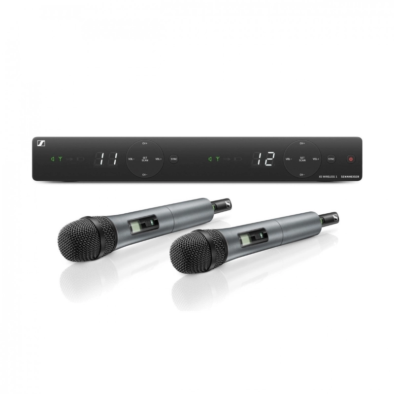Sennheiser XSW1 825 B Dual Vocal Set Wireless radiomicrofono doppio Palmare, 614MHz-638MHz Banda B