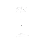 Gravity NS441W Leggìo Bianco pieghevole compatto completo di custodia per il trasporto