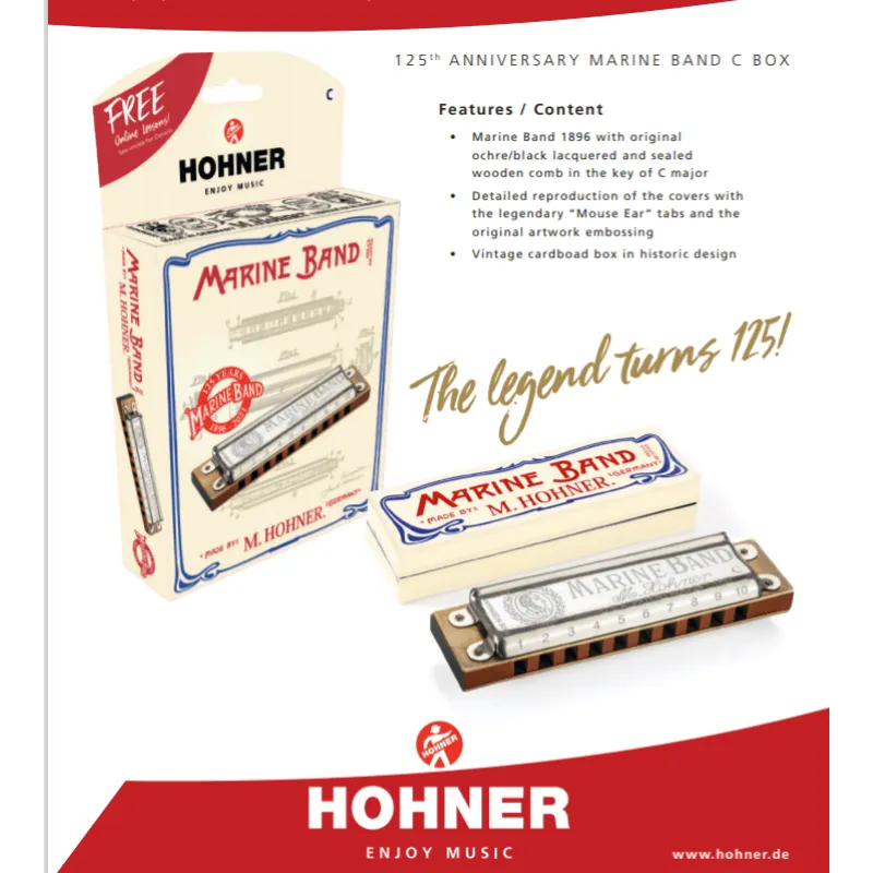 Hohner Marine Band Do 125TH Anniversario