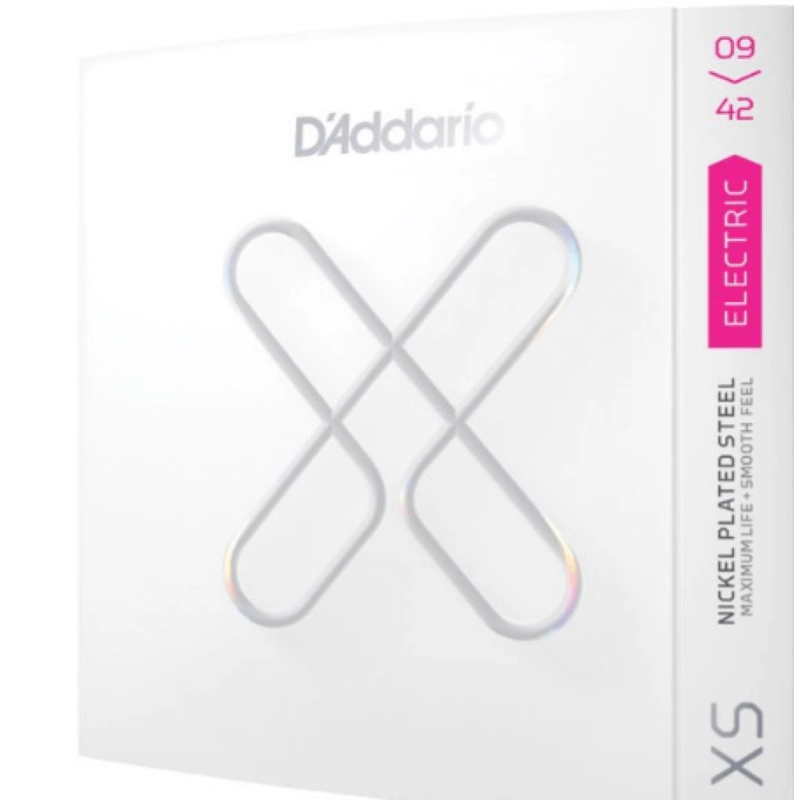 D'Addario XS Nickel Coated Electric Guitar Strings, XSE0942, 09-42, Super Light