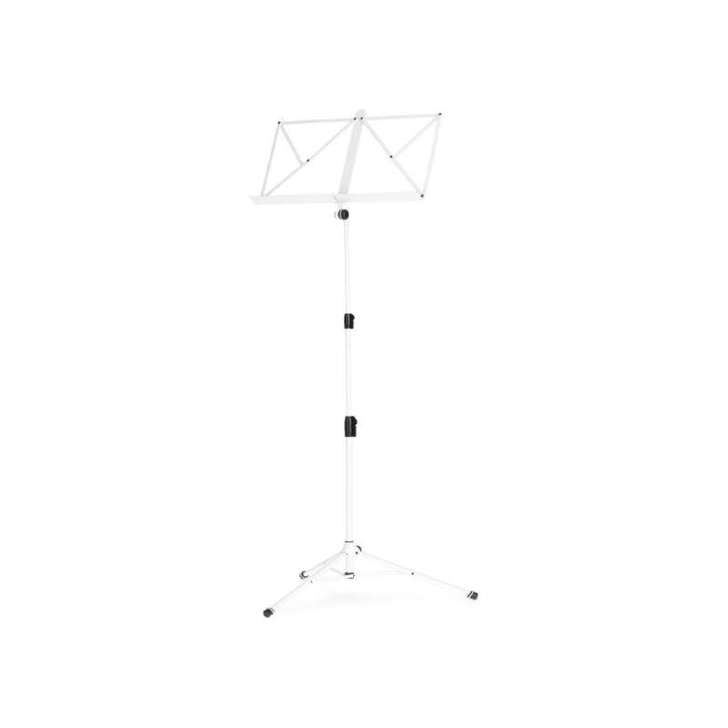 Gravity NS441W Leggìo Bianco pieghevole compatto completo di custodia per il trasporto