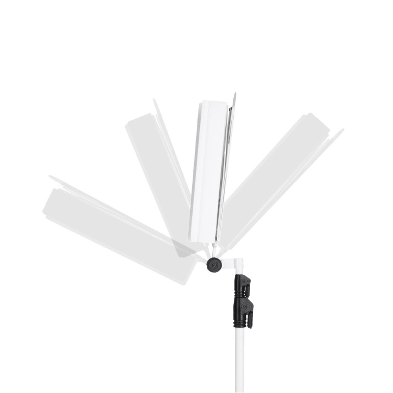 Gravity NS441W Leggìo Bianco pieghevole compatto completo di custodia per il trasporto