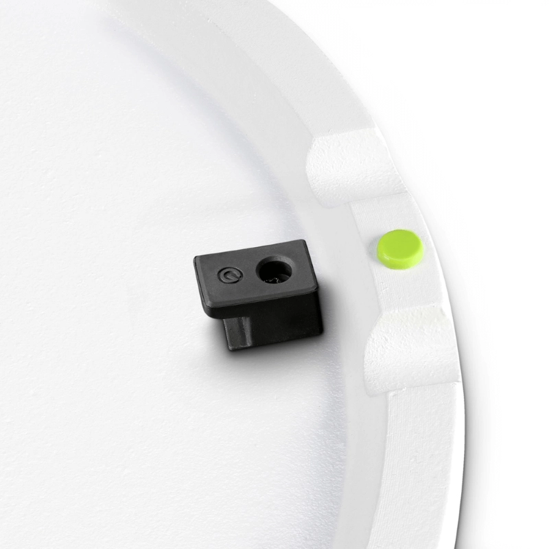 Gravity SSPWBSET1W Supporto cassa bianco da pavimento altoparlante con piastra di base e piastra in ghisa, bianca